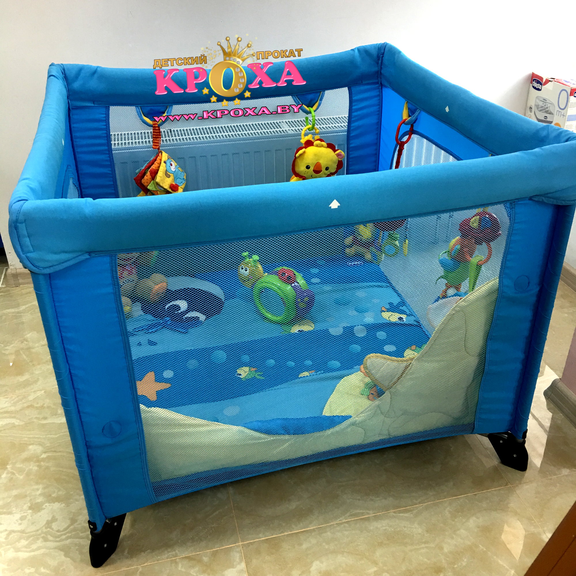 кровать манеж chicco open green playpen